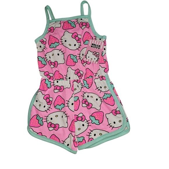 NWT Hello Kitty Romper Size S (6/6X) Strawberry Girls - Picture 1 of 3